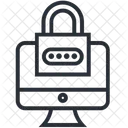 Dispositivo Sicuro Protezione Tramite Password Blocco Del Computer Icon