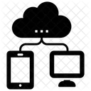 Dispositivos Em Nuvem Conexao Em Nuvem Rede Em Nuvem Icon