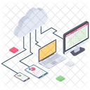 Dispositivos Em Nuvem Computacao Em Nuvem Tecnologia Em Nuvem Icon