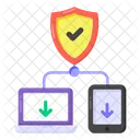 Download De Dados Seguranca De Dispositivos Dispositivos Protegidos Ícone