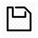 Ligne Enregistrer Disque Icon