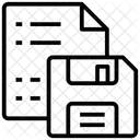 Donnees Sur Disquette Disquette Disquette Icône