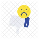 Dissatisfied Crying Emotion Icon