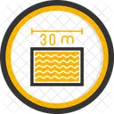 Distance Swimming Championship Length Icon