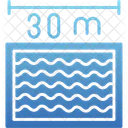 Distance Swimming Championship Length Icon