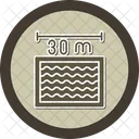 Distance Swimming Championship Length Icon