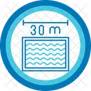 Distance Swimming Championship Length Icon