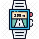 Distance Running Distance Smartwatch Icon