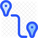 Map Navigation Distance Icon