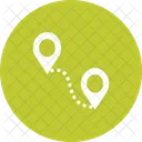 Distance Map Pin Icon