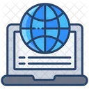 Distance Education Online Learning Modern Education Icon