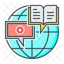 Distance Education Online Education Virtual Learning Icon