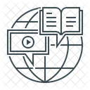 Distance Education Online Education Virtual Learning Icon