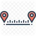 Distance Length Path Length Icon