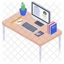 Video Lecture Virtual Education Distance Learning Icon