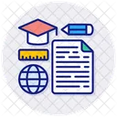Distance Learning Elearning Online Education Icon