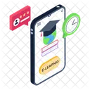 E Learning Distance Learning App Mobile Learning Icon