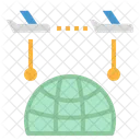 Voo Transferencia Transito Ícone