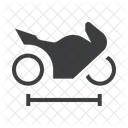 Distancia Entre Eixos Dimensao Motocicleta Ícone