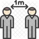 Distância Social  Ícone