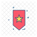 Distintivo Estrela Policia Ícone