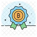 Distintivo de bitcoin  Ícone