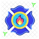Distintivo De Bombeiro Logotipo De Bombeiro Brigada De Incendio Icon