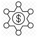 Distintivo de Polícia Corrupta  Ícone