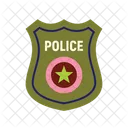 Policia Distintivo Distintivo Policia Ícone