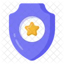 Escudo Estrela Escudo Protetor Distintivo De Xerife Ícone