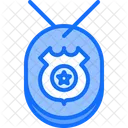 Polizia Distintivo Stella Icon