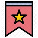 Distintivo Militar Uma Estrela Classificacao Ícone