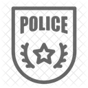 Policial distintivo  Ícone