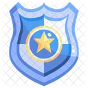 Distintivo Da Policia Distintivo De Estrela Distintivo Ícone