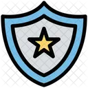 Distintivo Da Policia Policia Estrela Ícone