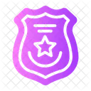 Distintivo Da Policia Escudo Seguranca Icon