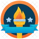 Distintivo della torcia sportiva  Icon