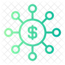 Distribución de dinero  Icono