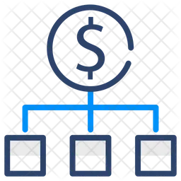 Distribución de dinero  Icono