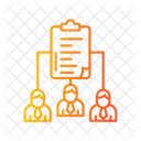 Distribución del trabajo  Icon