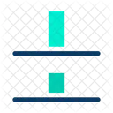 Distribución vertical Alineación inferior  Icono