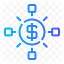 Distribuicao Fluxo De Caixa Fluxo De Dinheiro Ícone