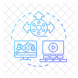 Distribuição de filmes  Ícone