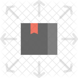 Distribuição de pacotes  Ícone