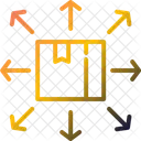 Distribuição de pacotes  Ícone