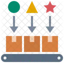 Distribuicao De Produtos Correia Transportadora Classificacao De Pacotes Ícone