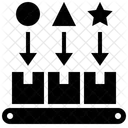 Distribuicao De Produtos Correia Transportadora Classificacao De Pacotes Ícone