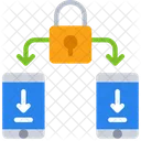 Distribuição segura de download de aplicativos  Ícone