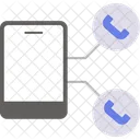 Distribuidor automático de llamadas  Icono