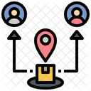 Distribuir producto  Icono
